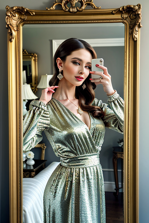 mirror photo pose girl simple