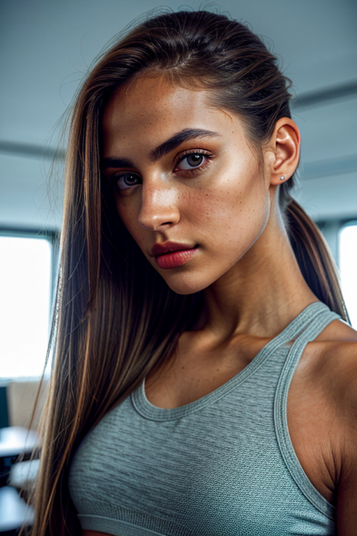 office woman stock image